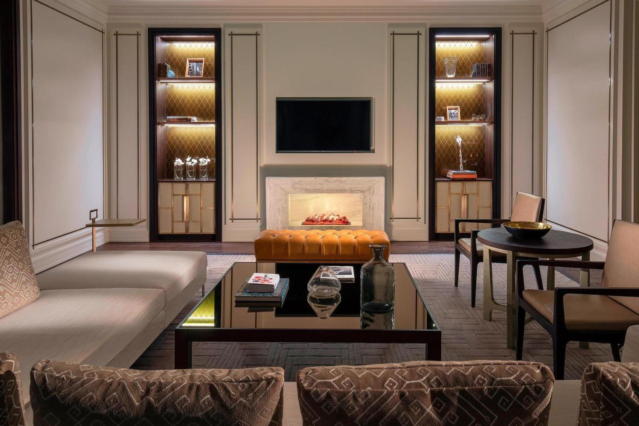 The St. Regis Astana Hotel Exterior foto The living room of a suite at The Ritz-Carlton, Dubai